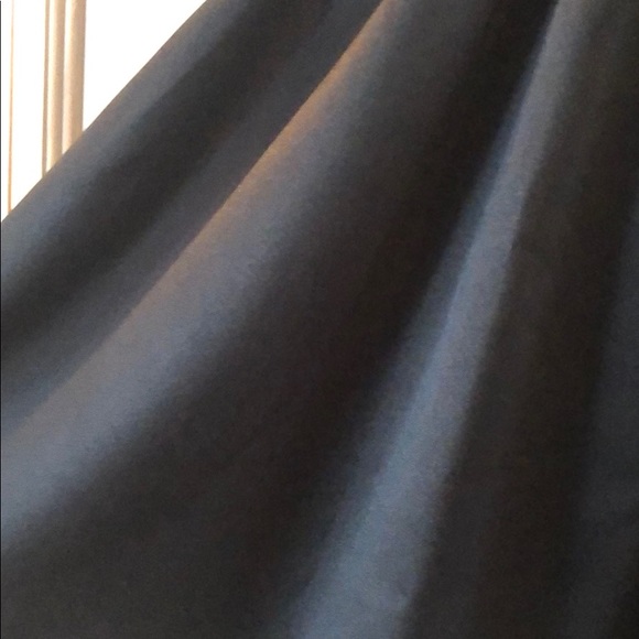 NWT! Black satin v-neck dress with sparkle knit - Picture 4 of 6